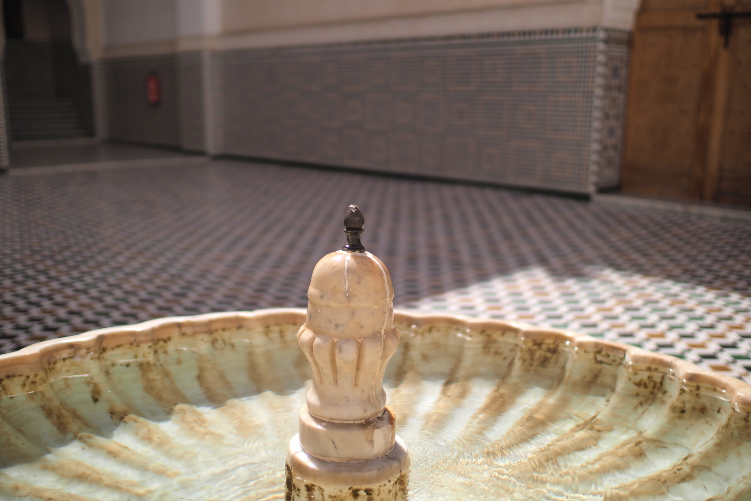 Brunnen im Mausoleum von Moulay Ismail